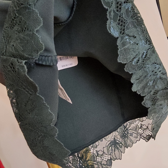 Green Pineneedle Better Not Lace Cami By Intimately FP Free People M - Picture 10 of 10